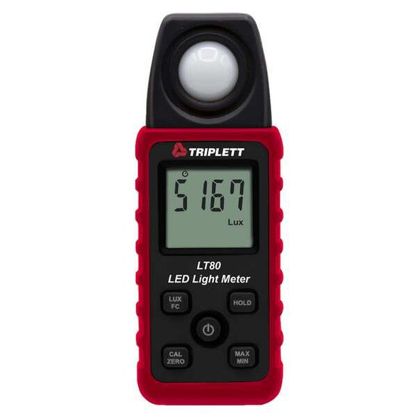 Triplett LightMeter,  +/-3%Light ACC", FullSize, LT80