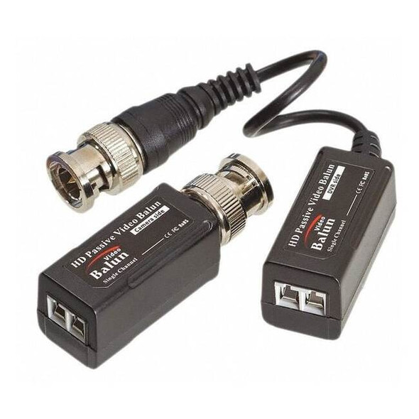 Triplett Video Balun,5MP,BNC Interface,Black HDB-VSTPT2