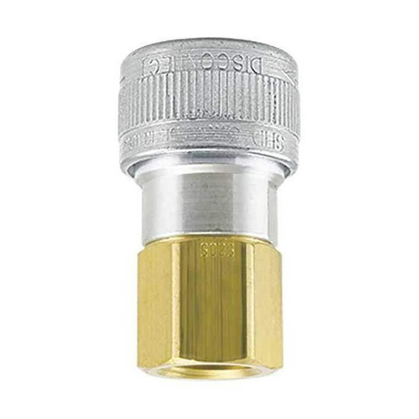 Quick Connect Socket, 1/2 in Body Size, 1/2 in FPT, Aluminum/Steel/Brass