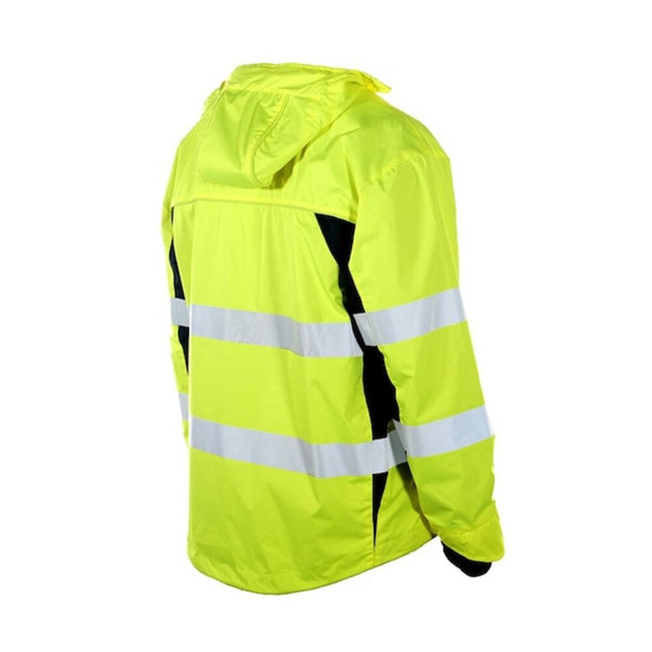 Kishigo Windbreaker, 100% Polyester, Class 3 R, Lime, M WB102-M