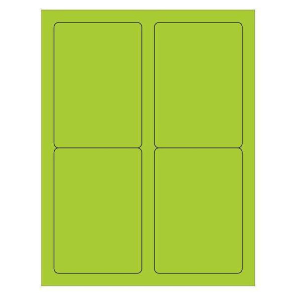 Tape Logic Laser Label,Rectangle,3 1/2x5",PK400 LL176GN Tape Logic Laser Label,Rectangle,3 1/2x5",PK400 LL176GN