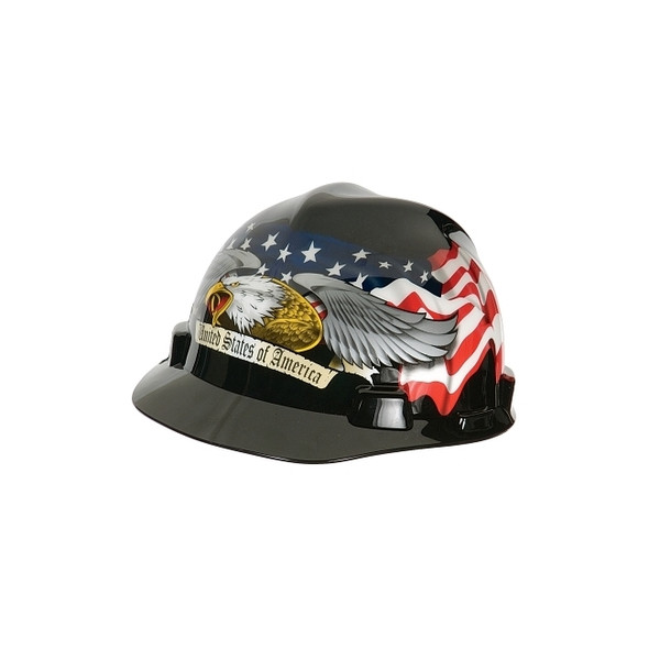 Freedom Series™ V-Gard® Helmet, Fas-Trac Ratchet, Cap, American Eagle