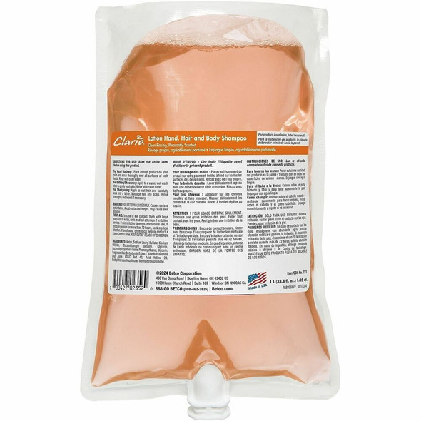 Betco Clario Shampoo 7732900