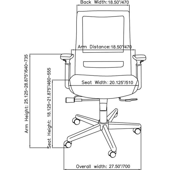 Lorell  Chair 42175 SPR-LLR42175