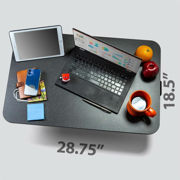 Victor Laptop Desk Riser - 28.70" Width x 18.50" Depth - Desk - Black