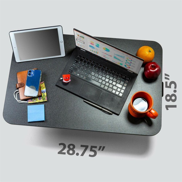 Victor Laptop Desk Riser - 28.70" Width x 18.50" Depth - Desk - Black DCX129 SPR-VCTDCX129
