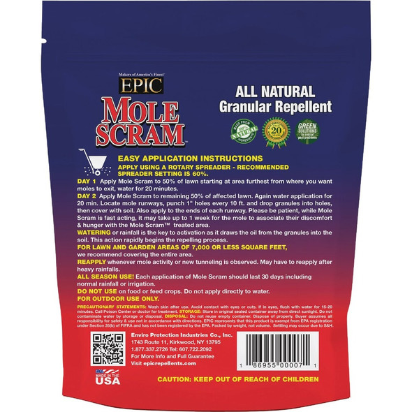 Mole Scram 4.5 Lb. Granular Organic Mole Repellent 12040 762809