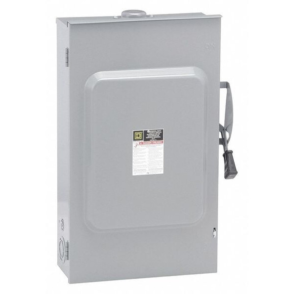 Square D Fusible, Safety Switch, General Duty, 240 V, 3PST D324NRB