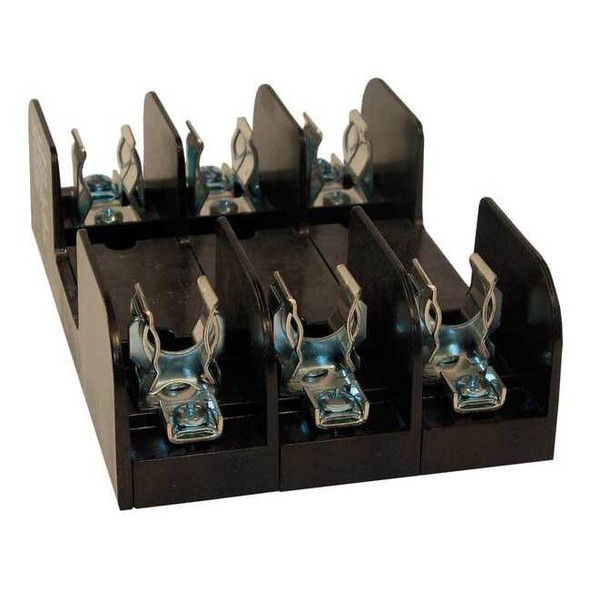 Open Fuse Block, R UL Class, 600V AC/DC Volt Rating, 3 Poles, Pressure Plate