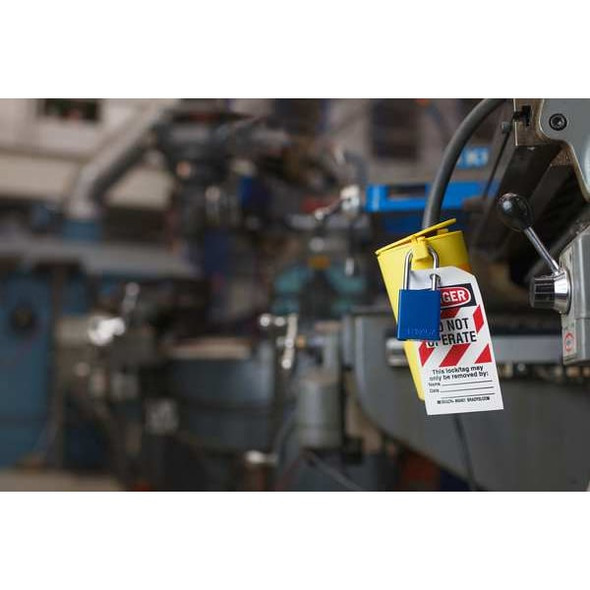 Padlock, Keyed Alike, Aluminum, Red, 1 1/2 in Shackle Height, 1 1/2 in Body Width, 48 No. of Keys