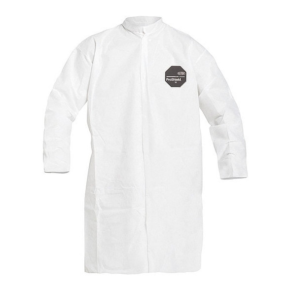 ProShield 10 Disposable Lab Coat, ProShield(R), Snaps Closure, White, 2XL, 30 PK