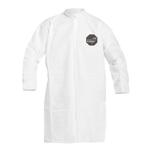 ProShield 10 Disposable Lab Coat, ProShield(R), Snaps Closure, White, 2XL, 30 PK