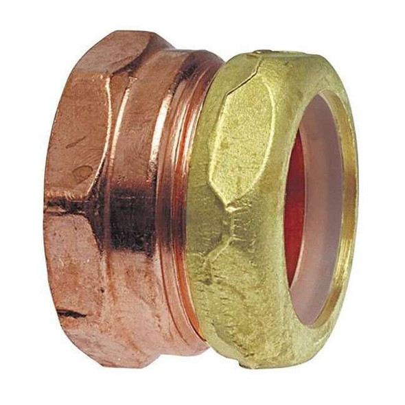 Nibco Strt,Copper,FNPT11/2in,Comp.11/2in 9037 11/2X11/2