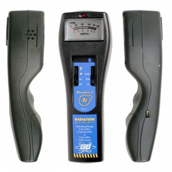 Radiation Alert Radiation Detector,0to500uSv-hr,Analog 4EC