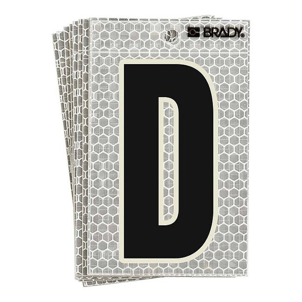 Brady LetterLabel,3-1/2inH,2-1/2inW,PK10 3010-D