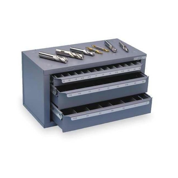 Huot End Mill Dispenser,Original,Holds 1/8-1 13350