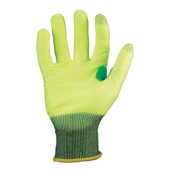 Knit Gloves, Cut Level A2 ,Dipped ,Polyurethane ,Smooth ,2XL 1 PR