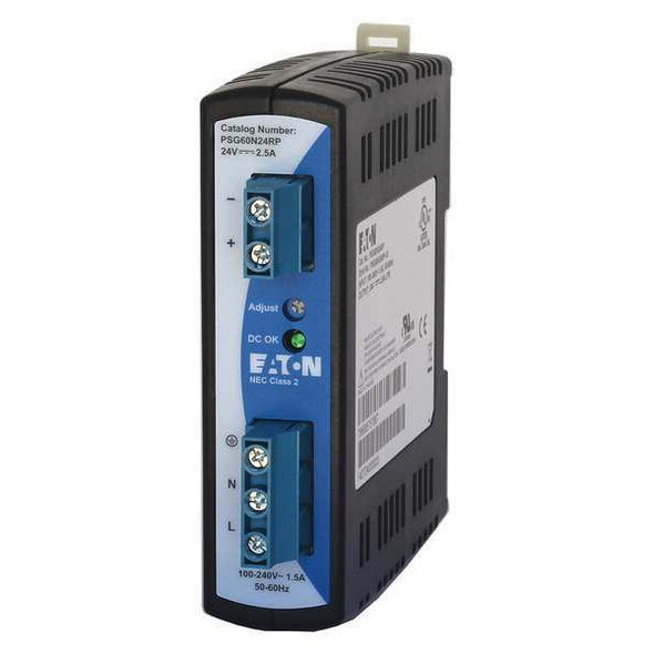 Eaton DC Power Supply,24VDC,2.50A,50/60 Hz PSG60N24RP