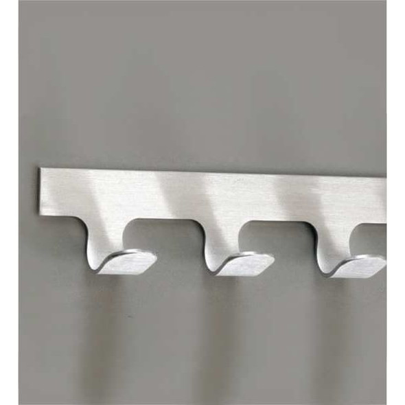 Glaro Coat Hook,1 Hook,3-1/2 In W,Satin Alumin D1SA