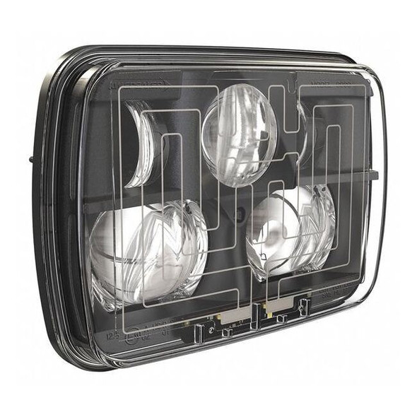J.W. Speaker Headlight,LED,5-19/32" H x 7-7/8" W 8910 Evo 2