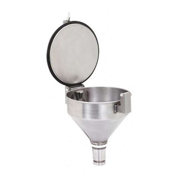 Pig DrumFunnel,15inH,Silver,StainlessSteel DRM1112-NPT