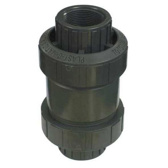 Plast-O-Matic 3" FNPT PVC Disc Check Valve CKS300VT-NC-PV