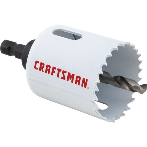 Craftsman Bi-Metal Hole Saw With Arbor,1-3-4" CMAH1134A Pack of 4