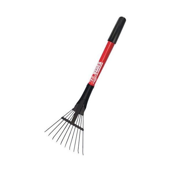Bully Tools 8 in Shrub Rake, 10 Tines, 27 in L Fiberglass Handle 92319