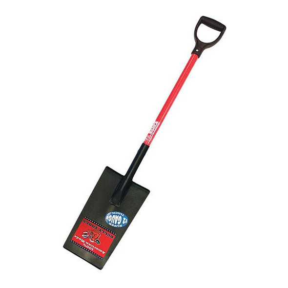 Spade, Edging and Planting Shovel, 12 ga. Steel Blade, Fiberglass Handle