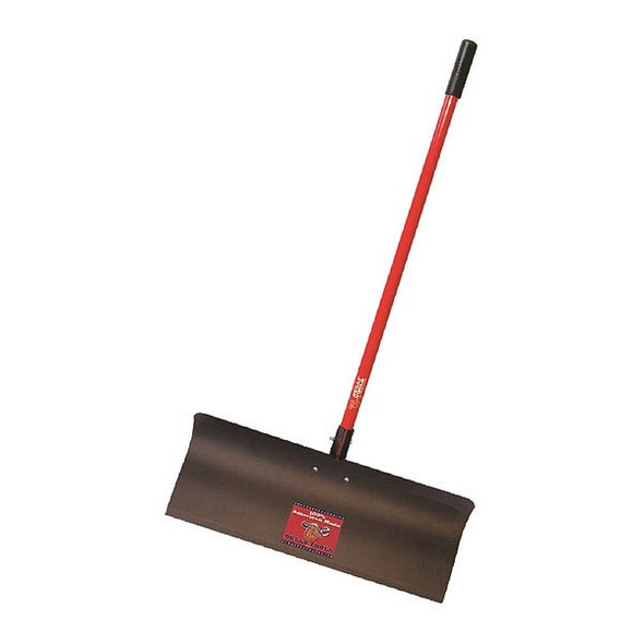 Bully Tools Snow Pusher, Steel, 30", Fiberglass 92818