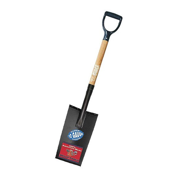 Spade, Edging and Planting Shovel, 12 ga. Steel Blade, Wood Handle