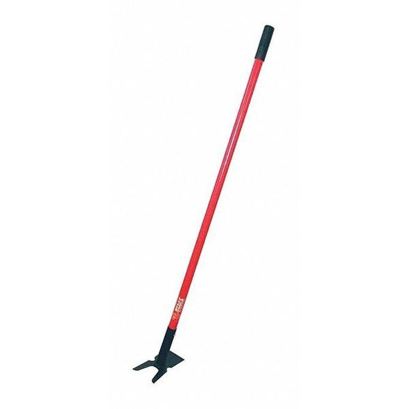 Bully Tools Weeding Hoe,Two Prong,Long Fiberglass Handle 92357
