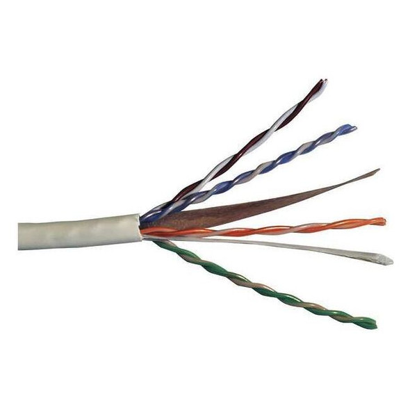 Carol Data Cable,Cat 6,23 AWG,1000ft,White CR6.30.02