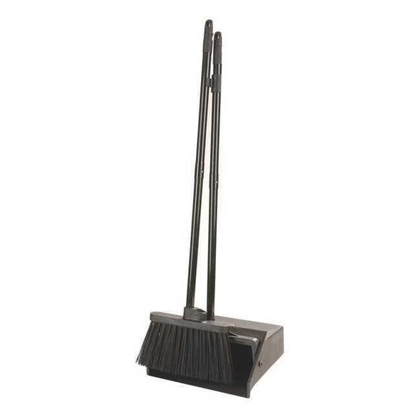 Carlisle Foodservice Lobby Pan and Broom Combo,Black,36 in 36141503