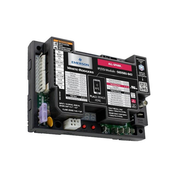 White-Rodgers Ignition Module,24V AC, Pre-Purge 50D50U-843