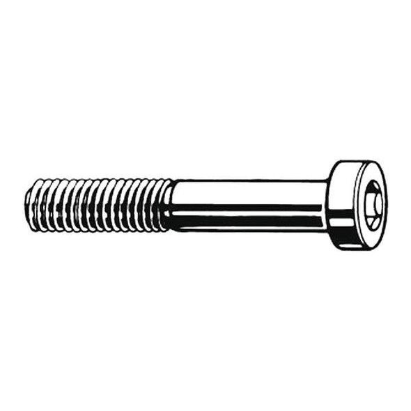 M12-1.75 Socket Head Cap Screw, Socket, Plain Steel, 30 mm Length, 50 PK
