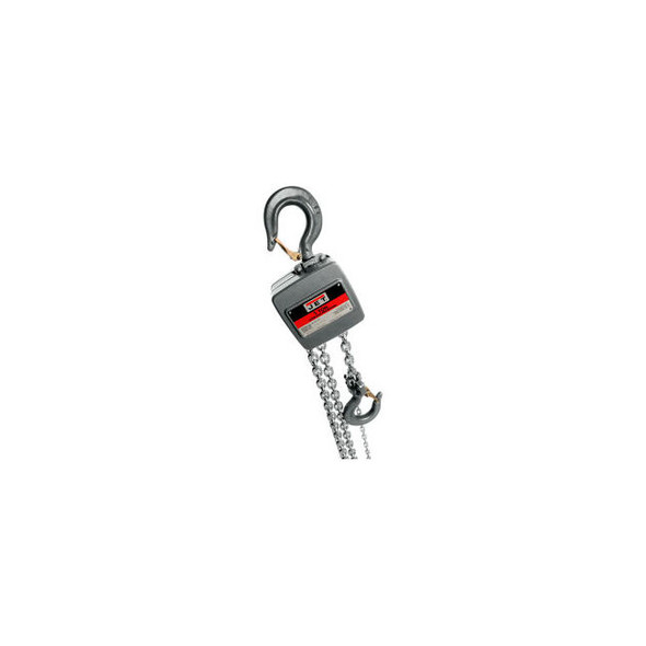 JET AL100 Hand Chain Hoist Aluminum 1 Ton Capacity 20 Ft. Lift