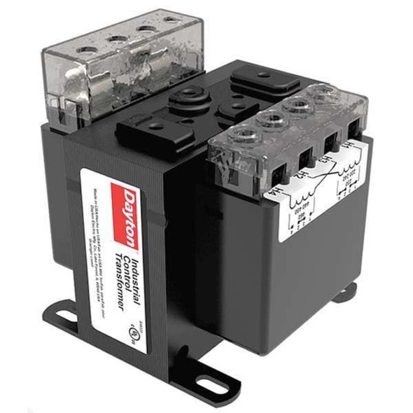Dayton Control Transformer, 75 VA, 24V AC, 120-240V AC 31EH76