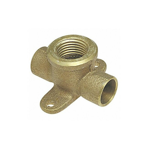 Nibco Drop Tee,Cast Bronze,1/2" Tube,CxCxFNPT 7125 1/2