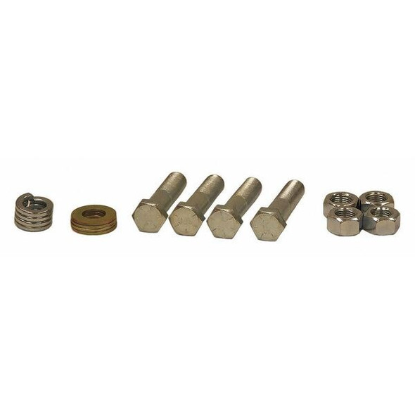 Pintle Combination Hook Mounting Kit - 4 Screws, Nuts, Washers & Safety Chain
