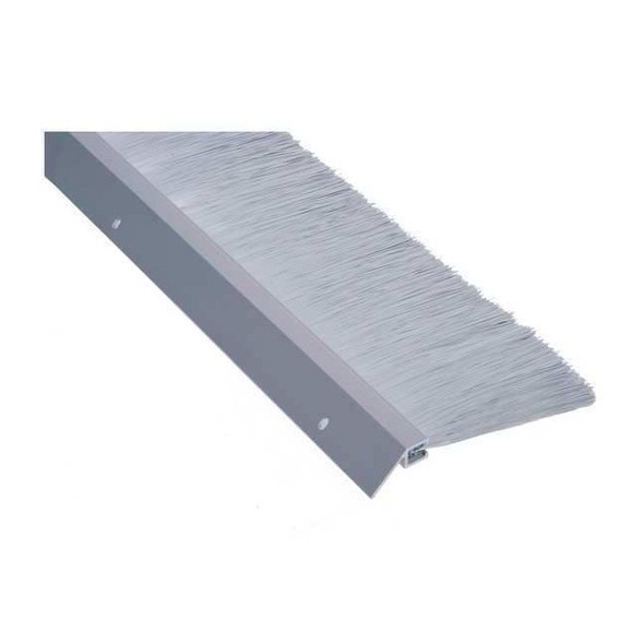 National Guard Door Weatherstripping,Silver,8 ft L I-624A-96"