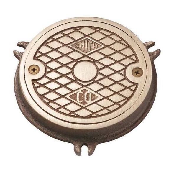 Jay R. Smith Manufacturing FloorCleanout,Bronze,Round,5-1/2inDia 4810-04PB