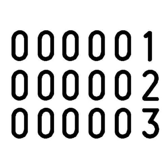 Cosco Self-Ink Number Machine Stmp, 18 Font 038731