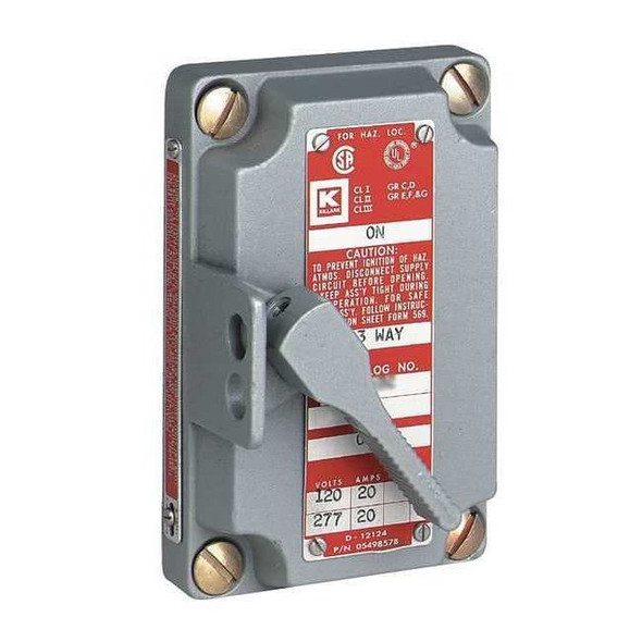 Switch Assembly Front Cover, XS Series, 1 at 120V, 2 at 240V, 2 Poles