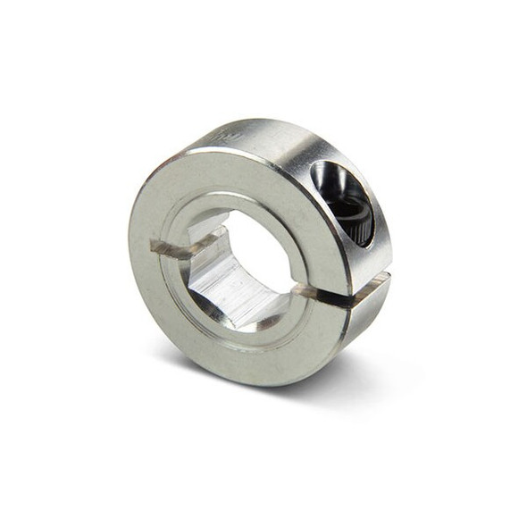 Ruland Collar, One-Piece Hex Bore 0.5000", Stainless Steel, OD 1 1/8" CL-8HX-SS