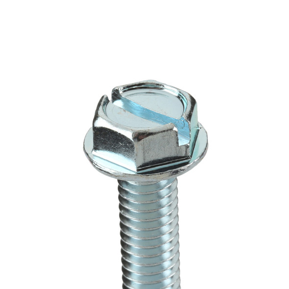 5-16"-18 x 1 in Slotted Hex Machine Screw, Zinc Plated Steel, 1250 PK  3116MSW