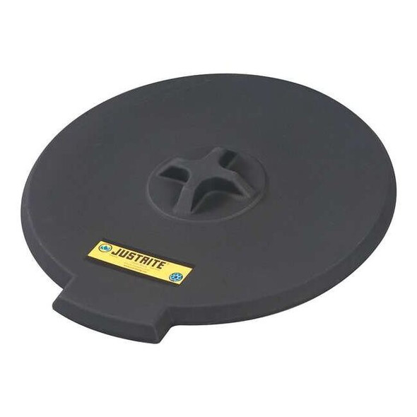 Justrite Drum Funnel Cover,Black,H3.25xL9xW9 in 28682