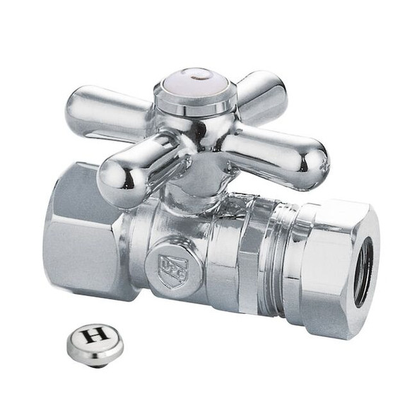 CC44151X Quarter Turn Valves (1/2" FIP X 1/2" & 7/16" O.D. Slip Joint)