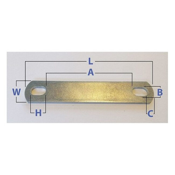 Manufacturer Varies U-Bolt Plate,304 Stainless Steel,PK5 U17257.056.0387