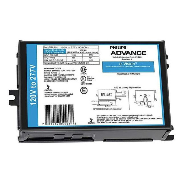Advance PHILIPS ADVANCE 150 W, 1 Lamp HID Ballast IMH-150-H-LF